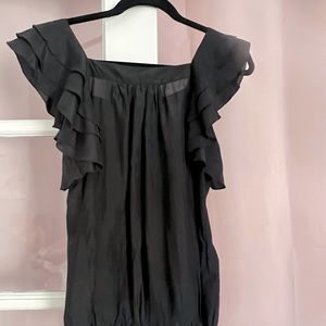 Black Gibson silk blouse